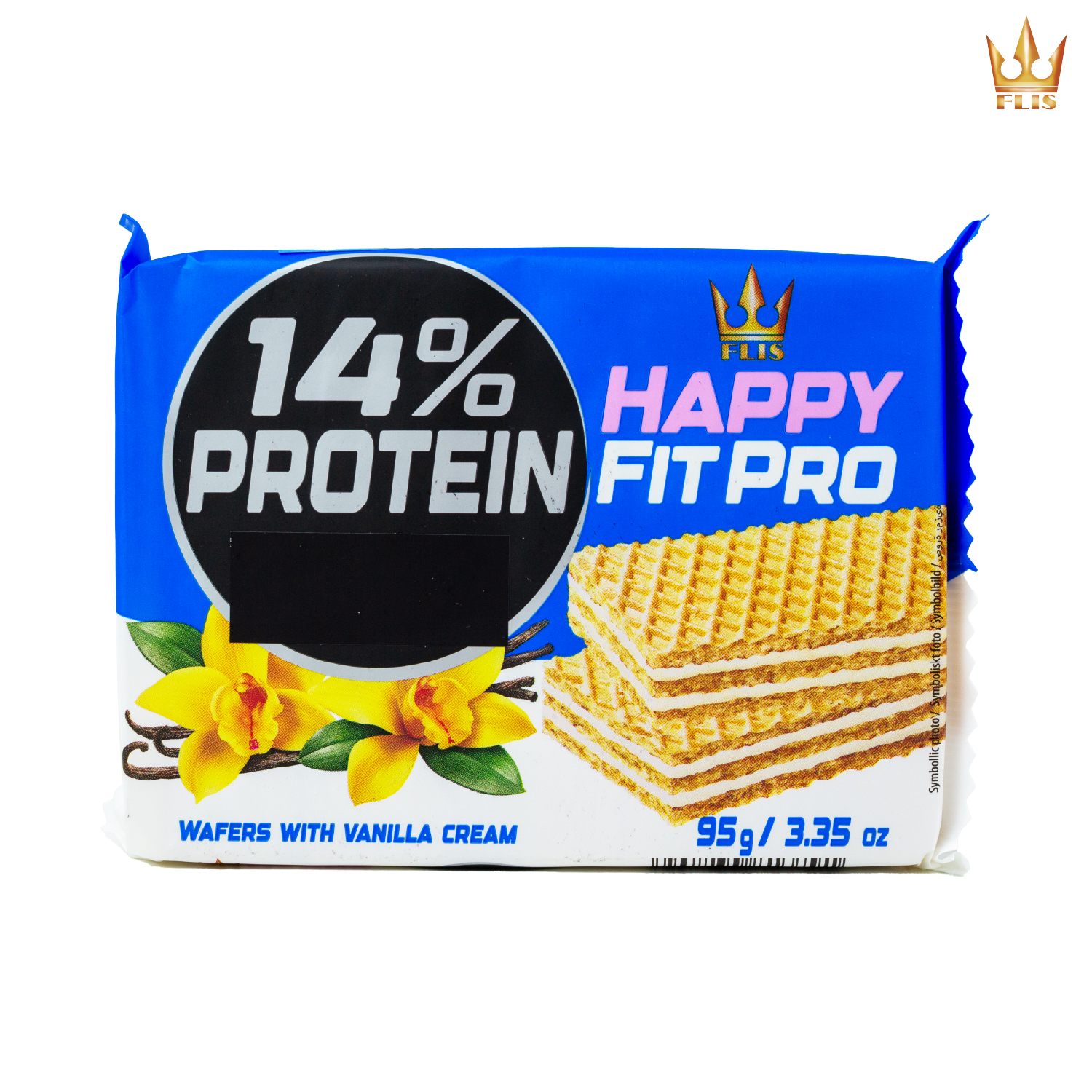 플리스 해피 핏 프로 바닐라크림 웨이퍼 95g